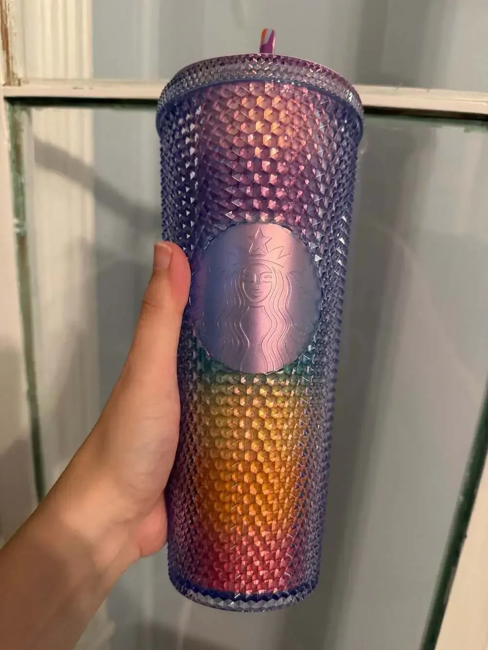 Starbucks Sofie Birkin 2024 Pride Collection Studded Venti 24oz Cold Cup Tumbler
